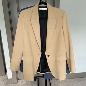 Zara camel blazer in size Small